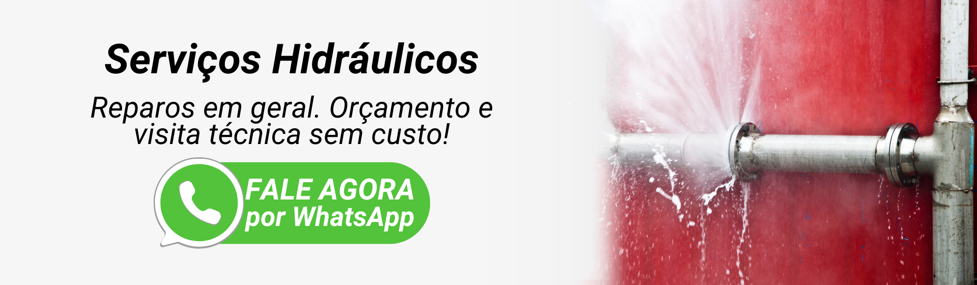 Banner serviços Hidráulicos
